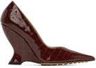Bottega Veneta Burgundy Punta Pump Heels