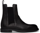 Emporio Armani Black Paneled Chelsea Boots