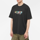 Men's AAPE x Jumping Lomo AAPER T-Shirt in Black