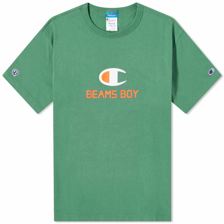 Photo: Champion Women's x Beams Boy T-Shirt in Green