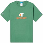 Champion Women's x Beams Boy T-Shirt in Green