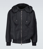 Alexander McQueen Hooded windbreaker jacket