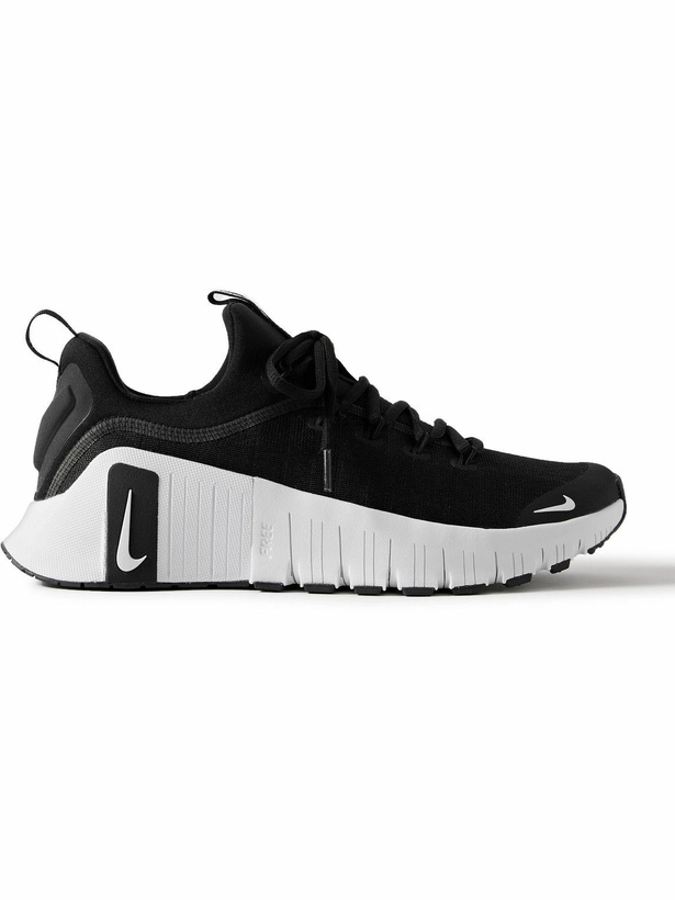 Photo: Nike Training - Free Metcon 6 Rubber-Trimmed Mesh Sneakers - Black
