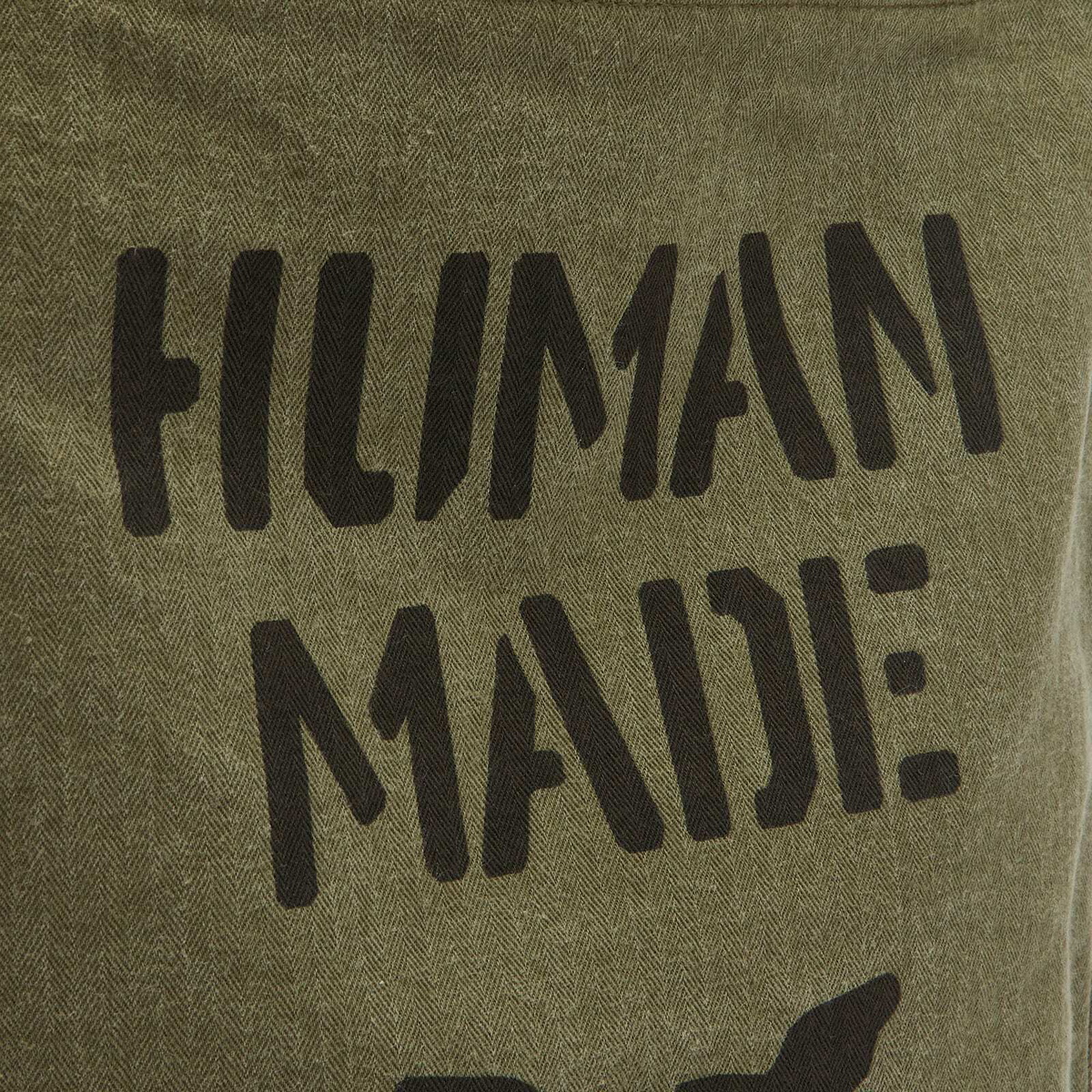 Human Made Men's Military Shoulder Bag in Olive 