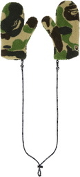 BAPE Green Abc Camo Boa Mitts