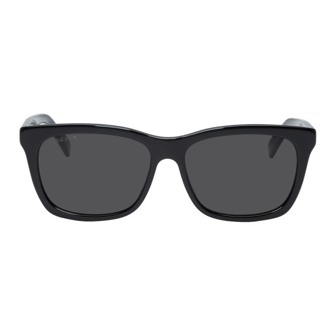Photo: Gucci Black and Grey Oversized Wearable Sunglasses
