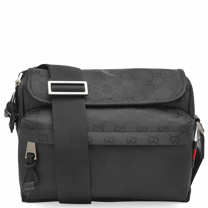 Photo: Gucci Men's Nylon GG Crossbody Bag in Black 