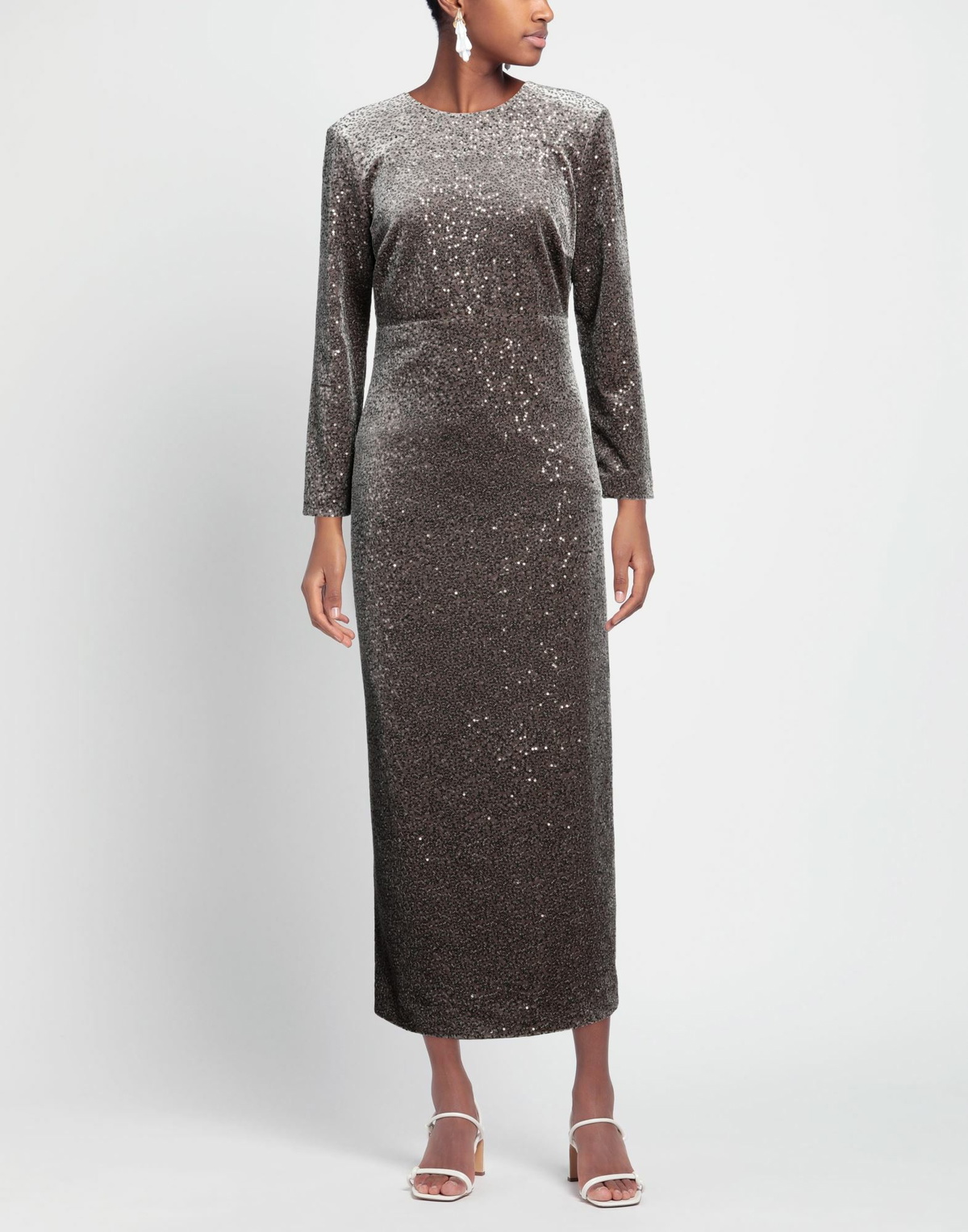 Peserico Womens Maxi dress in Grey