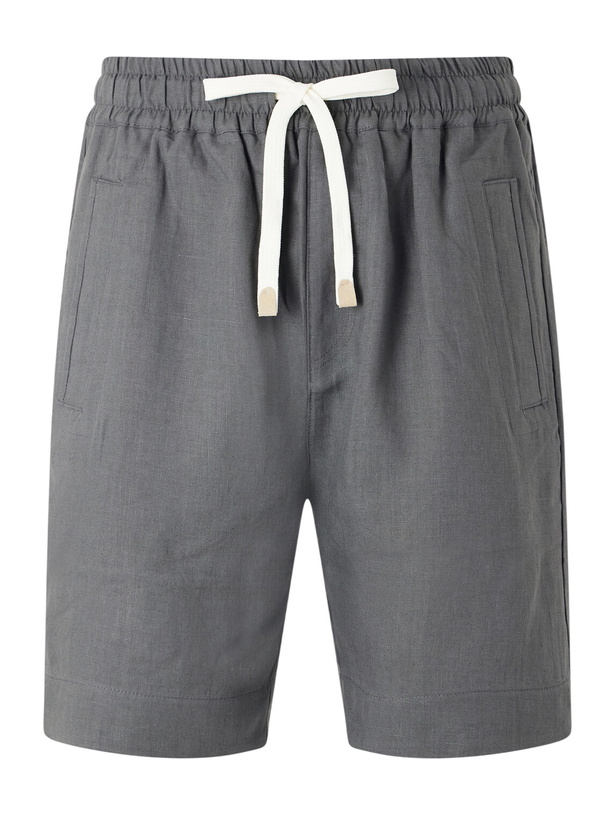 Photo: Eleventy - Straight-Leg Linen Shorts - Gray