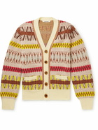 Wales Bonner - Orchestra Wool-Blend Jacquard-Knit Cardigan - Yellow