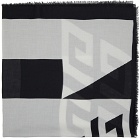 Givenchy Black Graphic Scarf