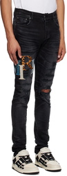 AMIRI Black Staggered Jeans