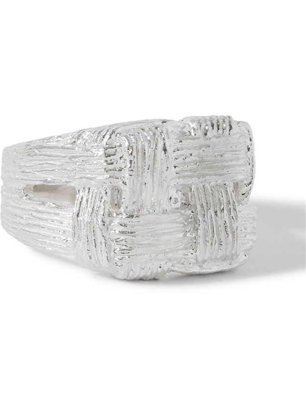 Photo: Bleue Burnham - The Pastry Pudding Sterling Silver Signet Ring - Silver