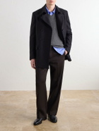 De Petrillo - Double-Breasted Virgin Wool Coat - Black