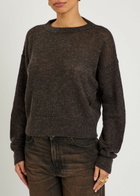 Haikure Blair Cut-out Alpaca-blend Jumper Brown