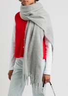 American Vintage Zinaco Brushed-knit Scarf - Grey - One Size