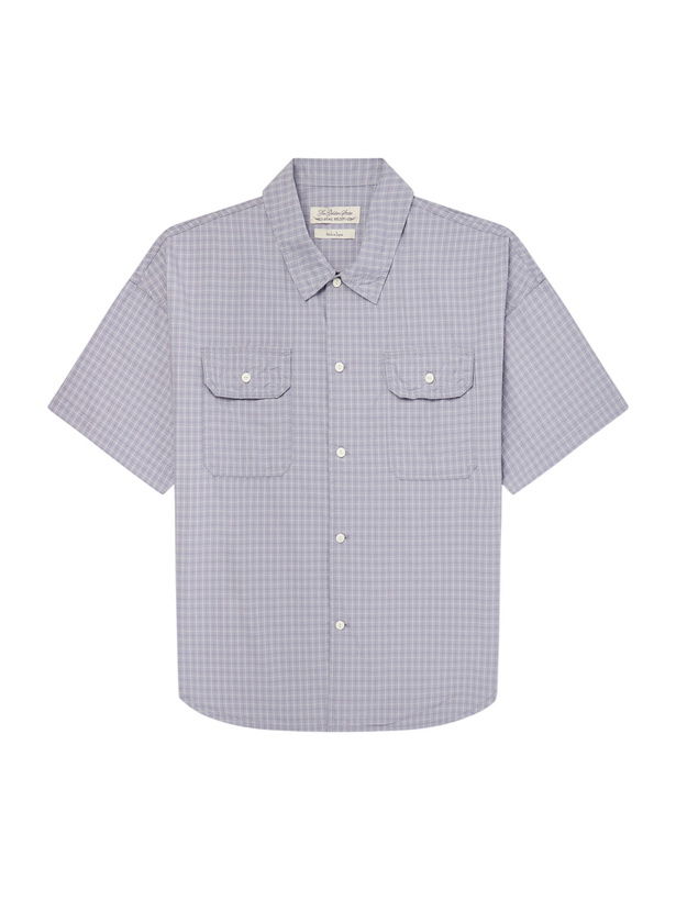 Photo: Remi Relief - Checked Cotton-Poplin Shirt - Blue