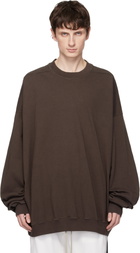 Rick Owens DRKSHDW Gray Temple Hun Crewneck Sweatshirt