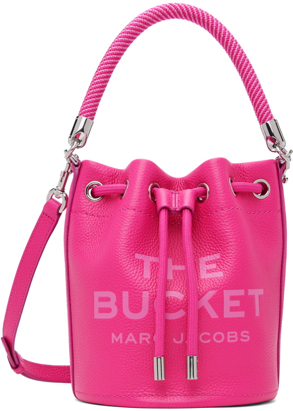 Photo: Marc Jacobs Pink 'The Leather Bucket' Bag