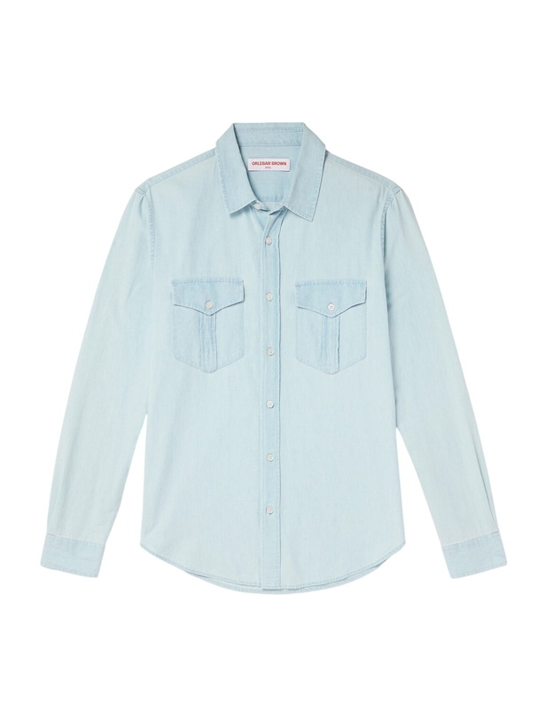 Photo: Orlebar Brown - Colburn Cotton-Chambray Shirt - Blue