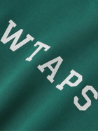 WTAPS - Logo-Appliquéd Cotton-Jersey Sweatshirt - Green