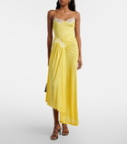 Christopher Esber Cami lace-trimmed ribbed-knit cocktail dress