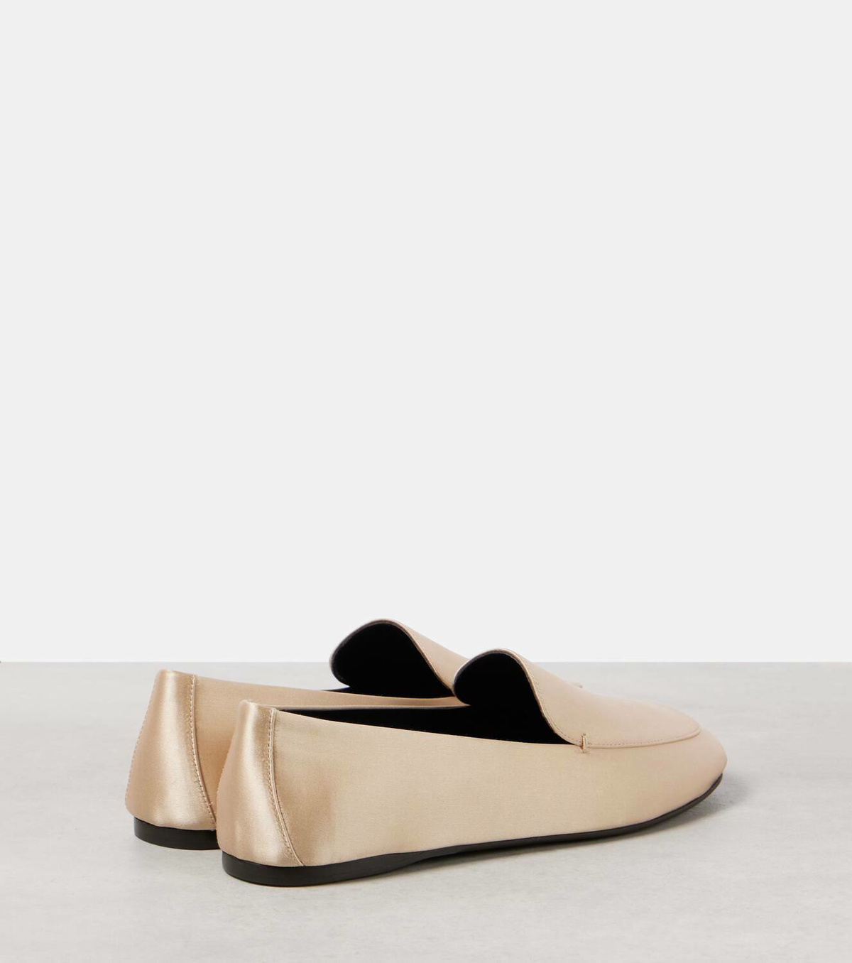 Khaite Monroe satin loafers
