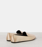 Khaite Monroe satin loafers