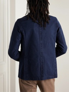 Officine Générale - Archer Unstructured Indigo-Dyed Cotton Oxford Blazer - Blue