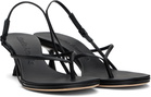 Studio Amelia Black Wishbone 50 Heeled Sandals