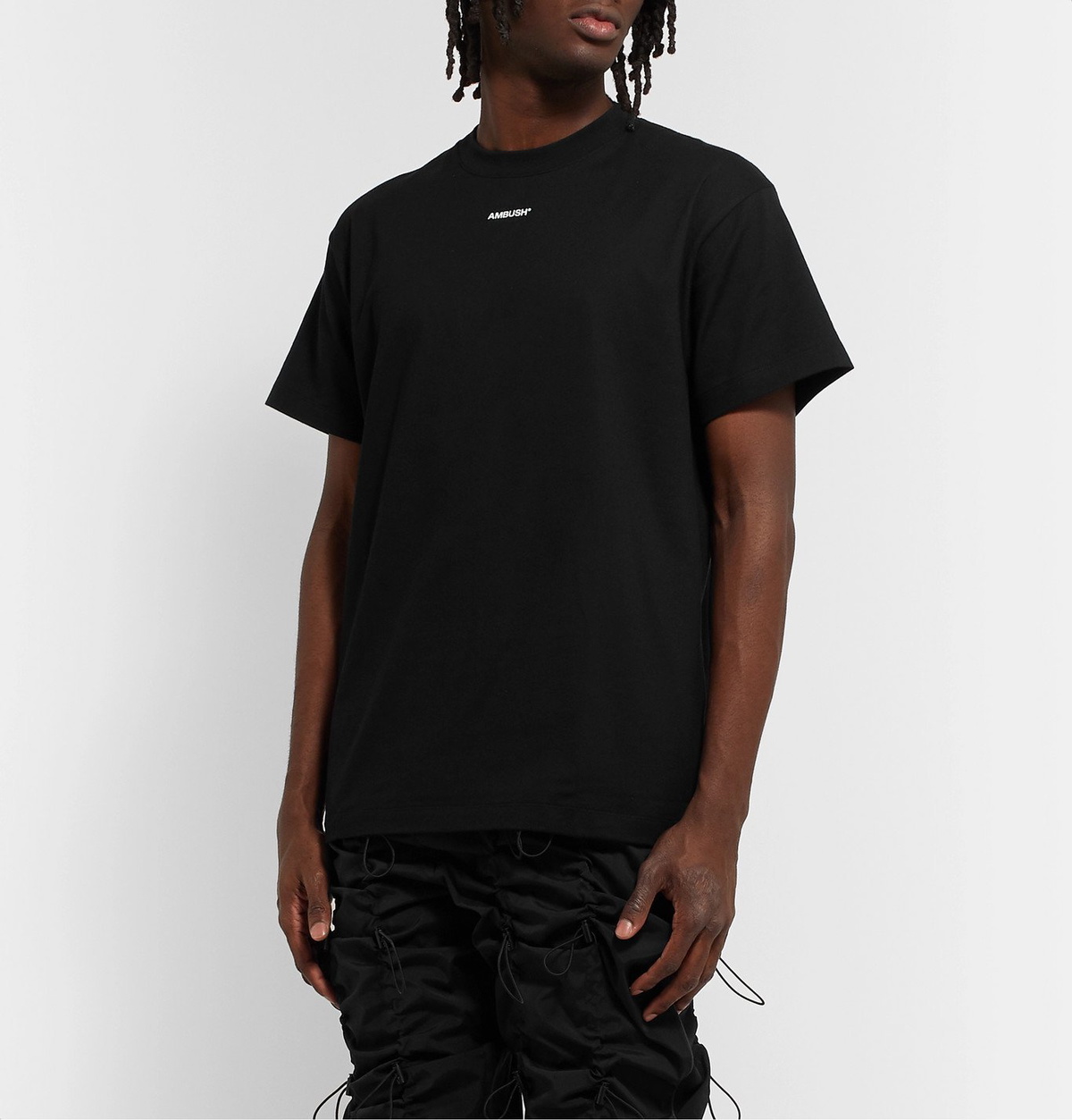 AMBUSH® - Logo-Print Cotton-Jersey T-Shirt - Black Ambush