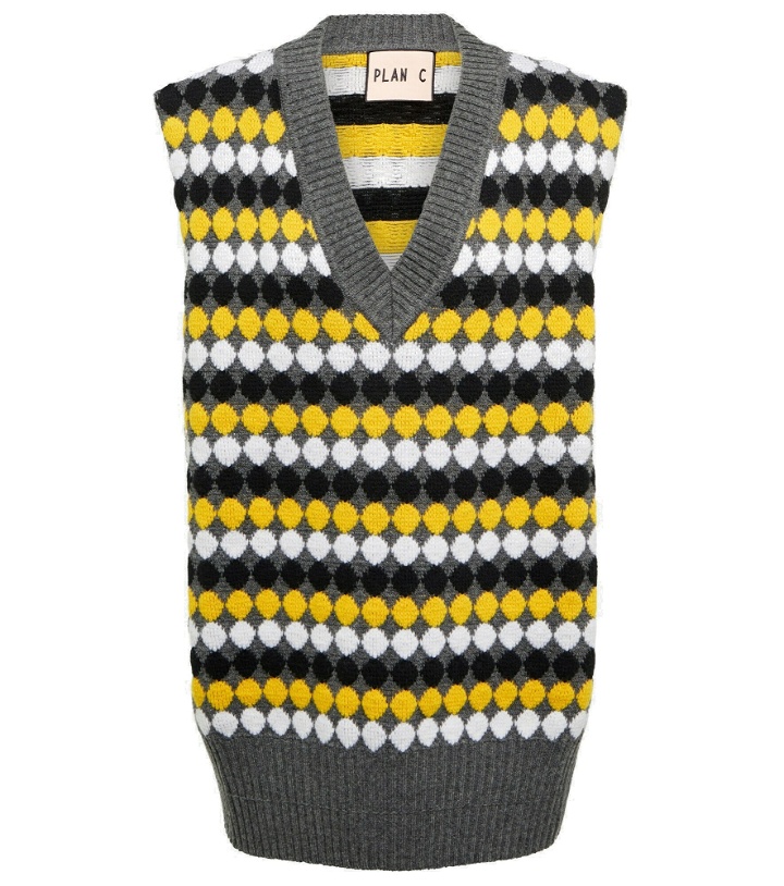 Photo: Plan C - Oversized polka-dot wool sweater vest