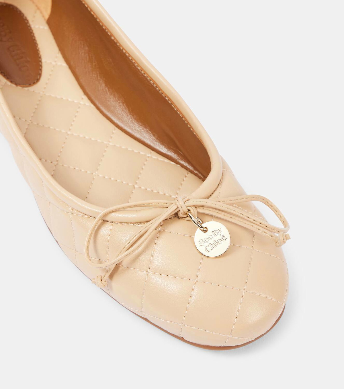 See By Chloé Jodie quilted faux leather ballet flats