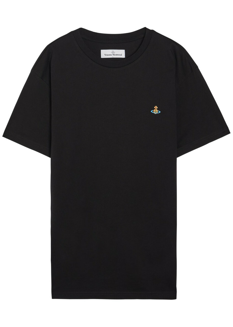 Vivienne Westwood Classic Logo-embroidered Cotton T-shirt Black