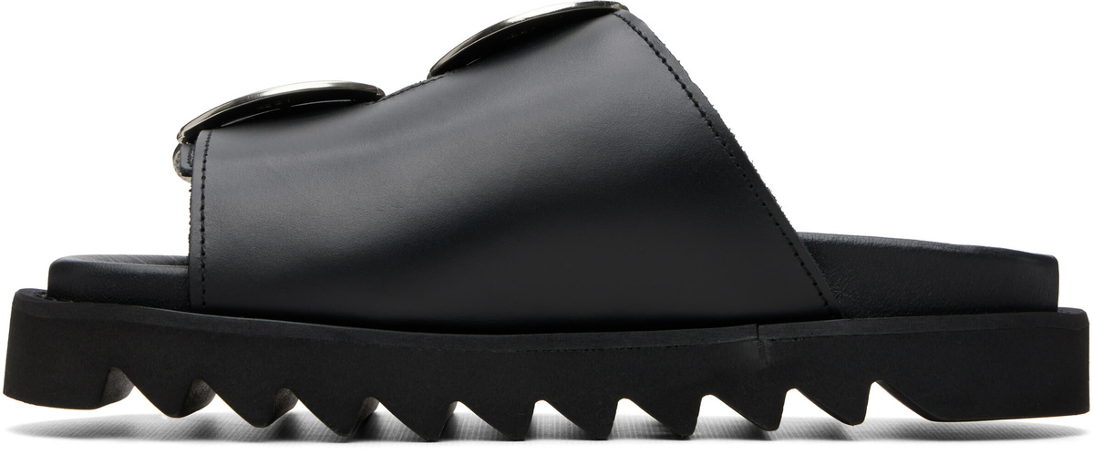 Toga Pulla Black Leather Sandals