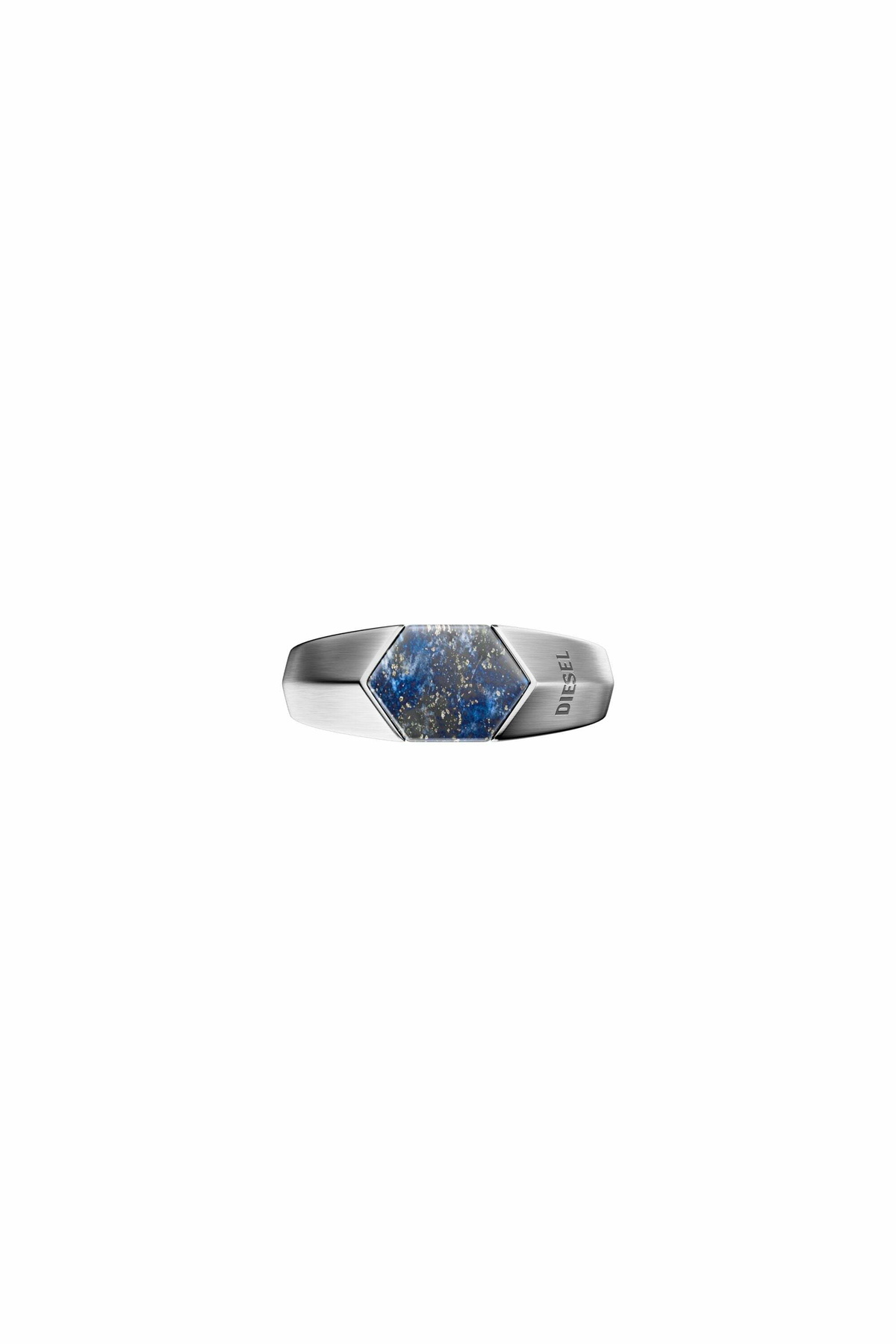 Diesel Lapis Signet Ring - Rings - Unisex - Silver
