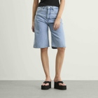 Coperni Women's Denim Bermuda Shorts in Blue Light