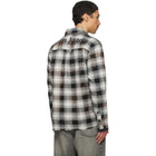 Palm Angels Black & Off-White Classic Logo Check Shirt