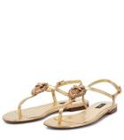 Dolce&Gabbana - Devotion leather thong sandals