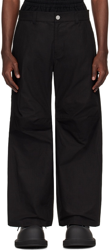 Photo: We11done Black Layered Trousers