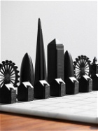 Skyline Chess - World Icons Stainless Steel and Marble Chess Set