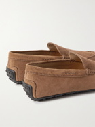 Tod's - Pantofola City Gommino Suede Driving Shoes - Brown