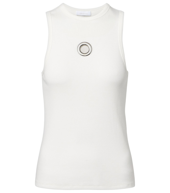 Photo: Rabanne Embellished cotton-blend tank top