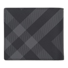 Burberry Grey and Black London Check Bifold Wallet