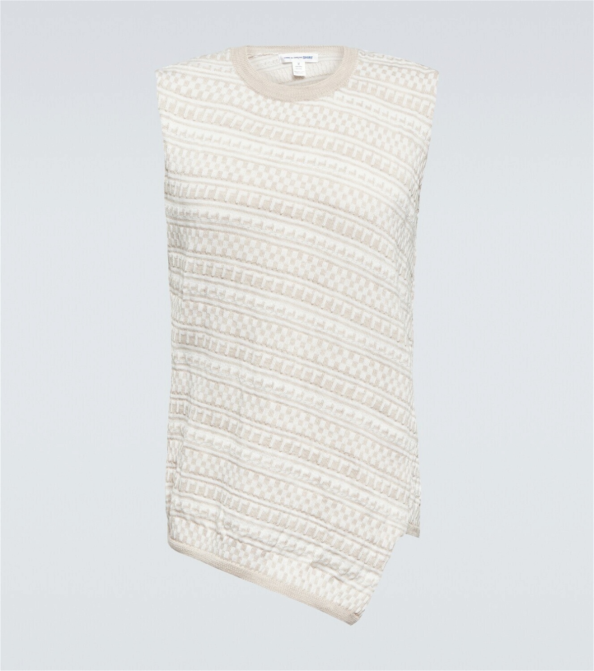 Comme des Garçons Shirt Intarsia-knit wool sweater vest Comme des ...