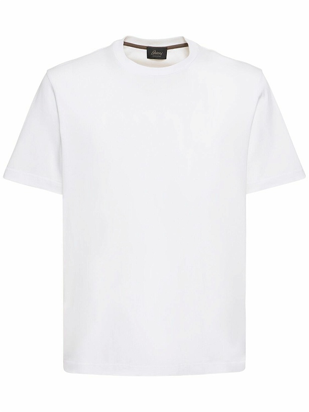 Photo: BRIONI - Cotton Jersey T-shirt