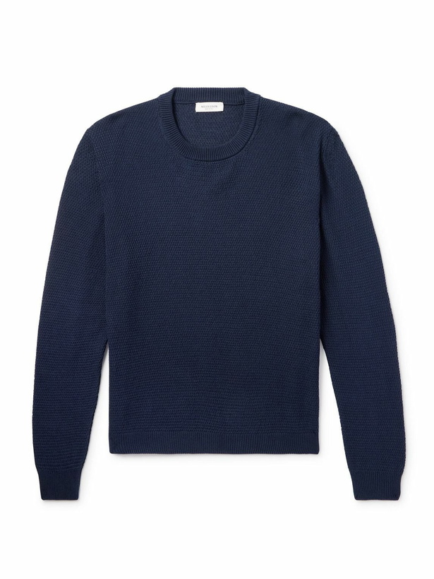Photo: MILES LEON - Elio Organic Cotton Sweater - Blue
