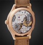 Laurent Ferrier - Traveller Automatic 41mm 18-Karat Red Gold and Leather Watch, Ref. No. LCF007.R5.AR1.1 - Black