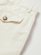 Brunello Cucinelli - Straight-Leg Linen and Cotton-Blend Suit Trousers - Neutrals