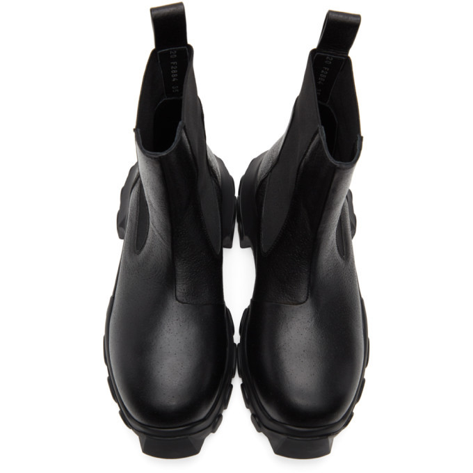 Rick Owens Black Mega Bozo Tractor Chelsea Boots Rick Owens display picture 2